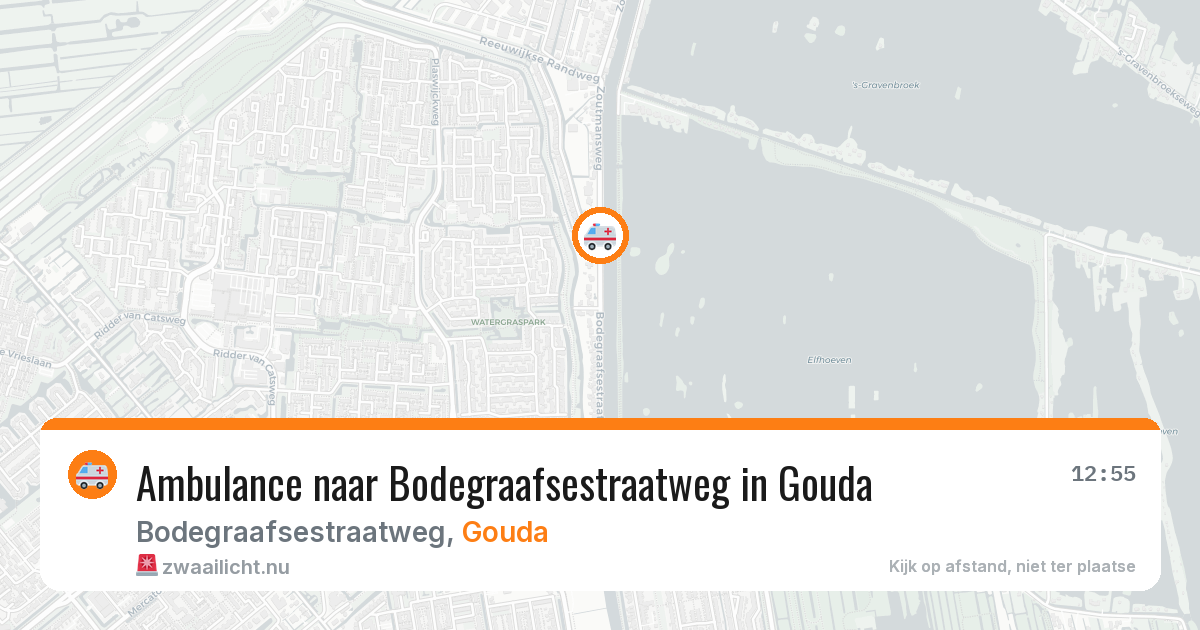 Ambulance naar Bodegraafsestraatweg in Gouda — 12 jul 2026