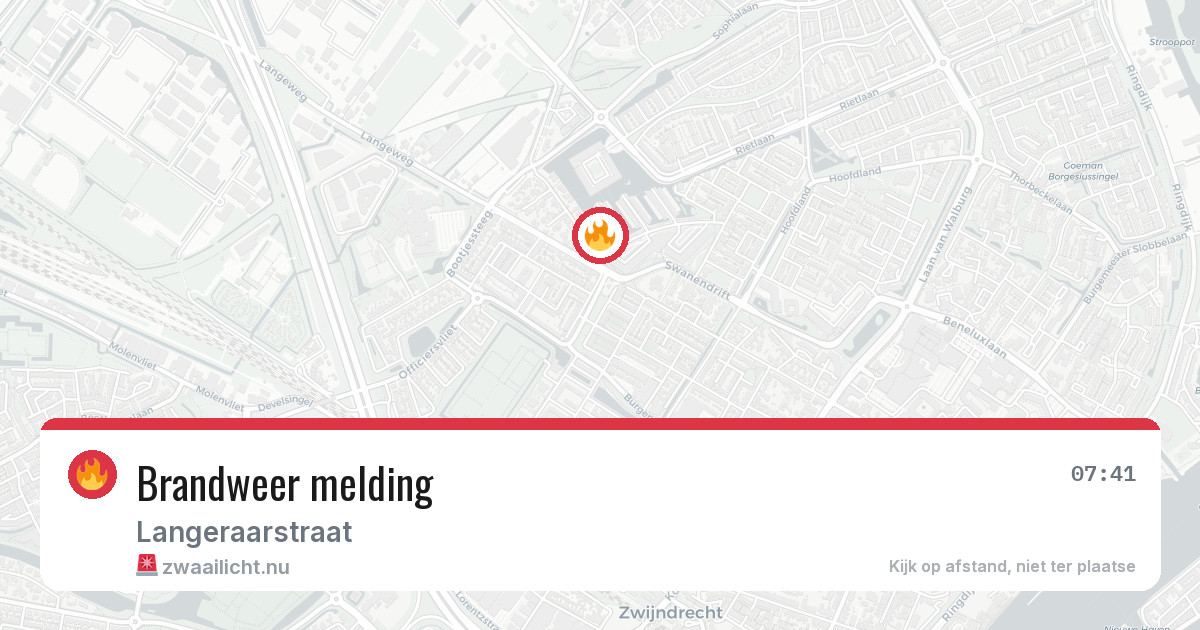 Brandweer melding — 4 mei 2026