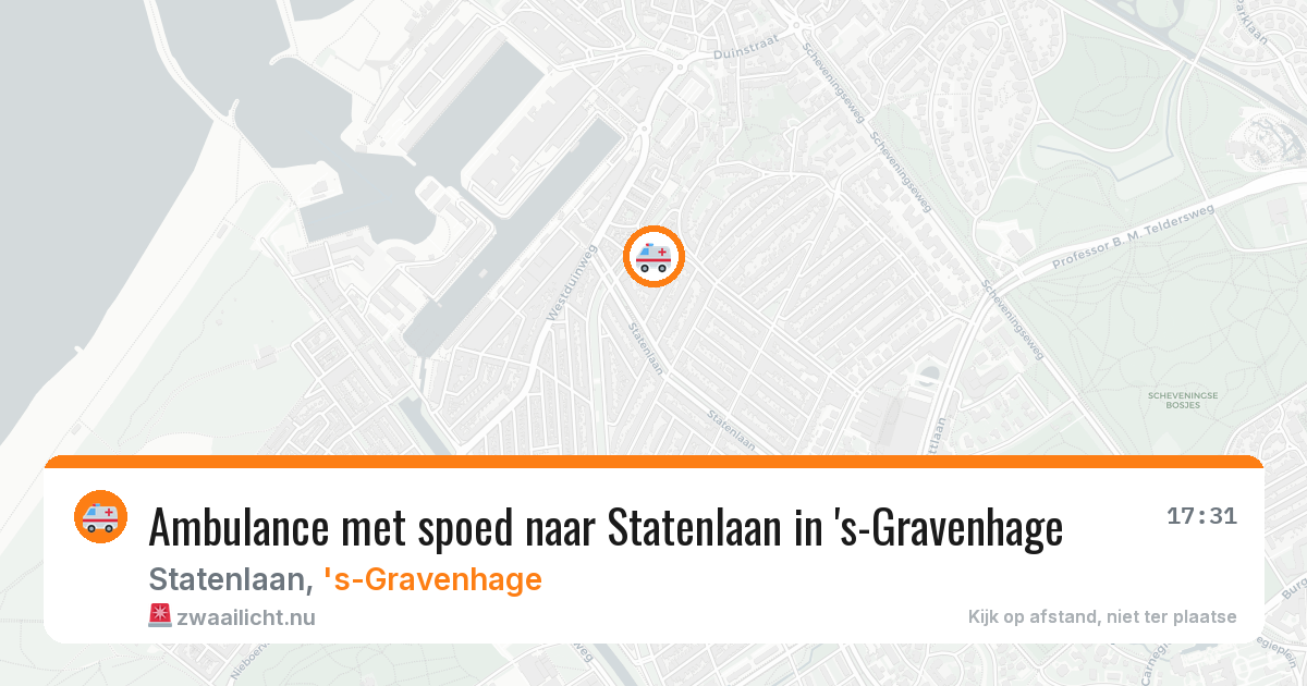 Ambulance met spoed naar Statenlaan in 's-Gravenhage — 29 apr 2026