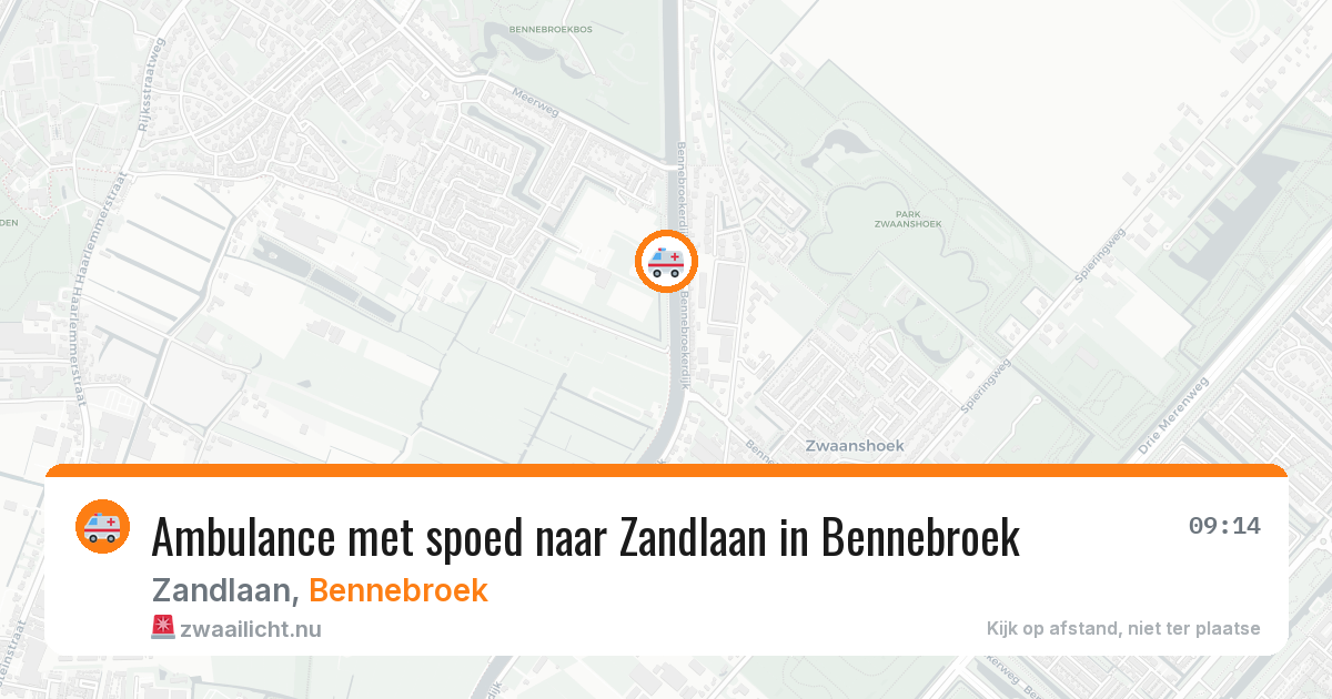 Ambulance met spoed naar Zandlaan in Bennebroek — 10 feb 2026