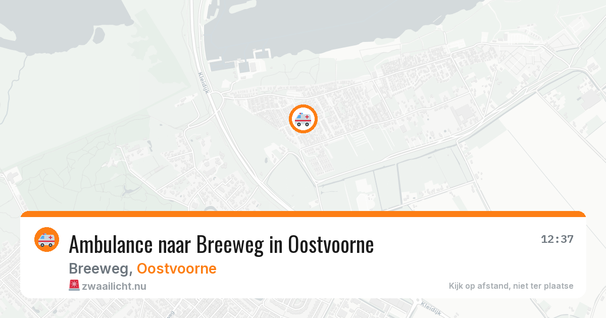 Ambulance naar Breeweg in Oostvoorne — 1 jun 2026