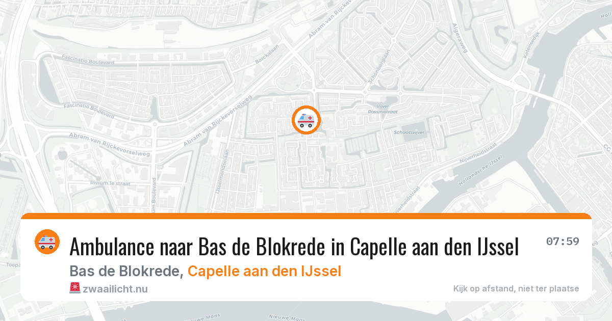 Ambulance naar Bas de Blokrede in Capelle aan den IJssel — 26 jul 2026