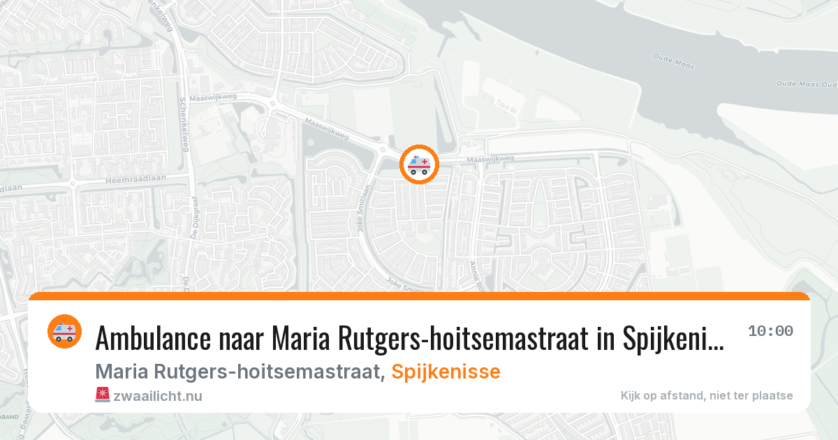 Ambulance naar Maria Rutgers-hoitsemastraat in Spijkenisse — 24 mrt 2026