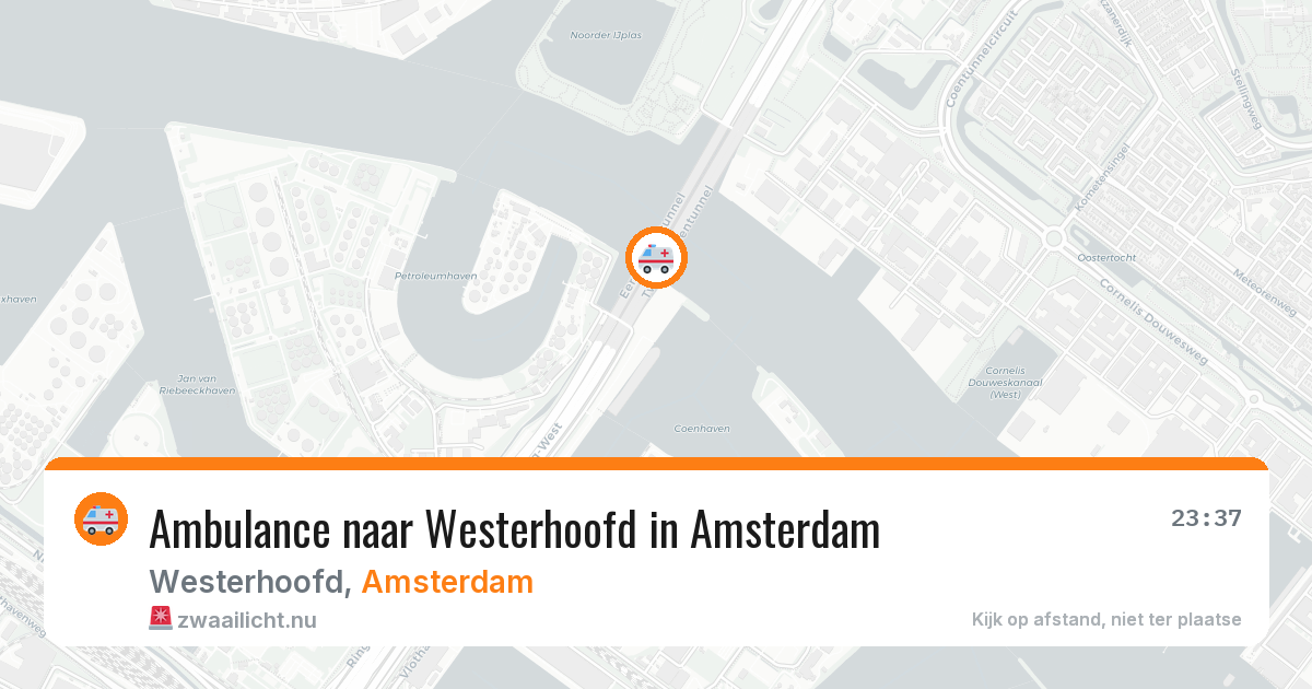 Ambulance naar Westerhoofd in Amsterdam — 1 jun 2026
