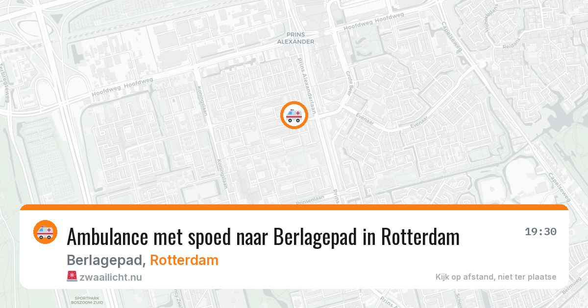 Ambulance met spoed naar Berlagepad in Rotterdam — 24 mrt 2026