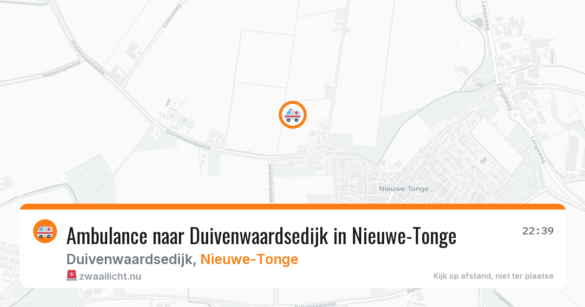 Ambulance naar Duivenwaardsedijk in Nieuwe-Tonge — 17 mrt 2026