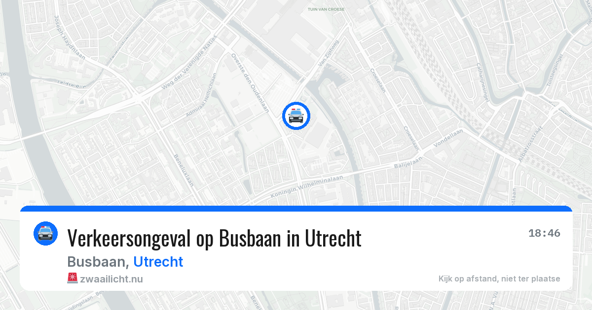 Verkeersongeval op Busbaan in Utrecht — 11 feb 2026