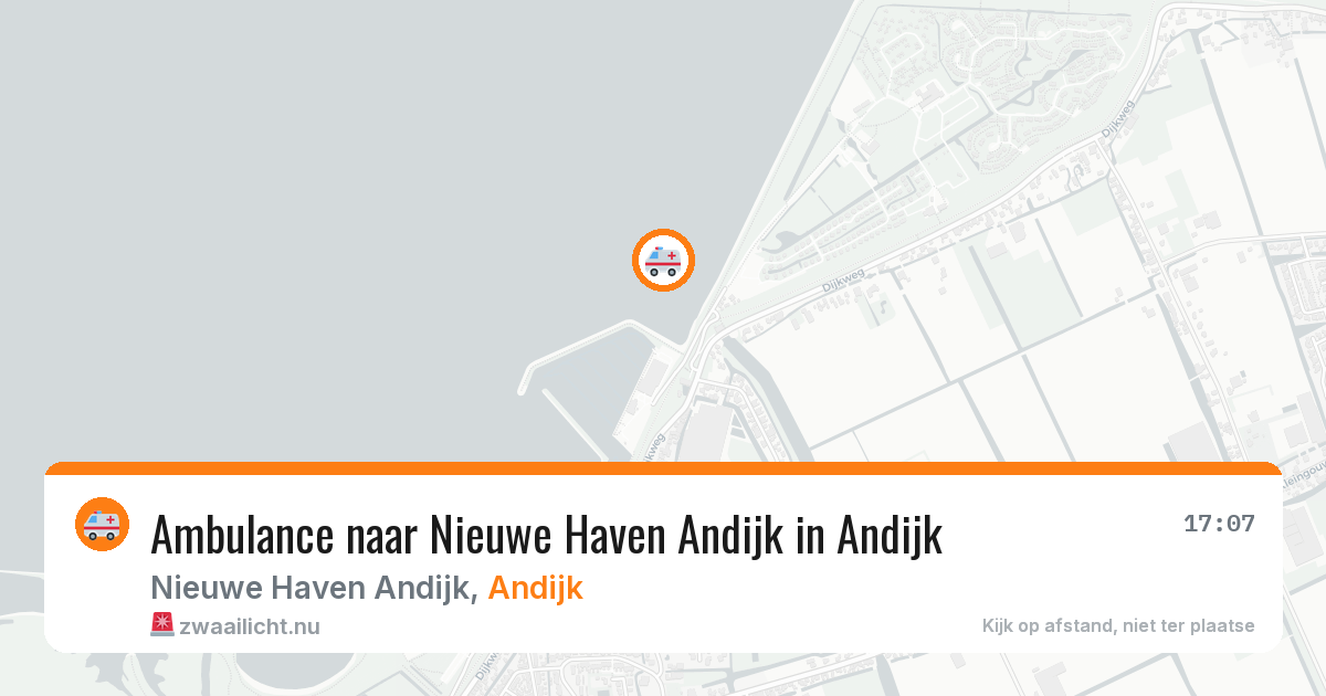 Ambulance naar Nieuwe Haven Andijk in Andijk — 16 jul 2026