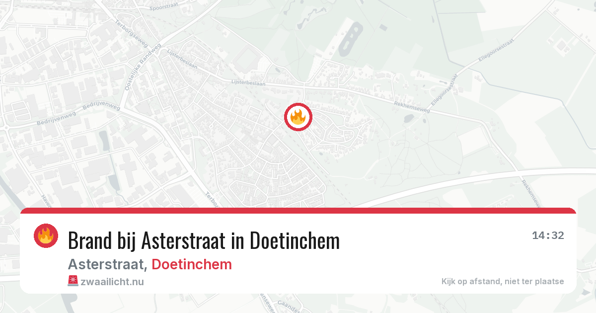 Brand bij Asterstraat in Doetinchem — 17 jul 2026