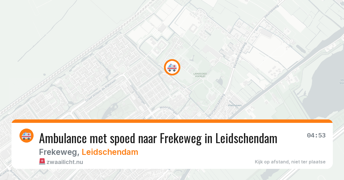 Ambulance met spoed naar Frekeweg in Leidschendam — 12 jul 2026