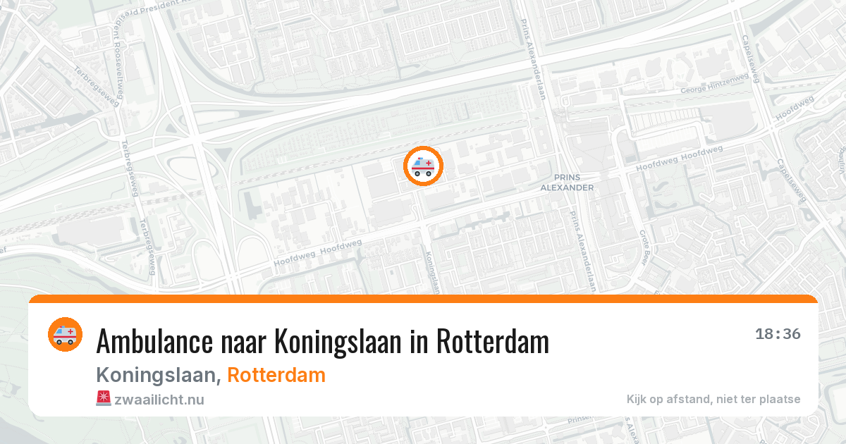 Ambulance naar Koningslaan in Rotterdam — 15 jul 2026