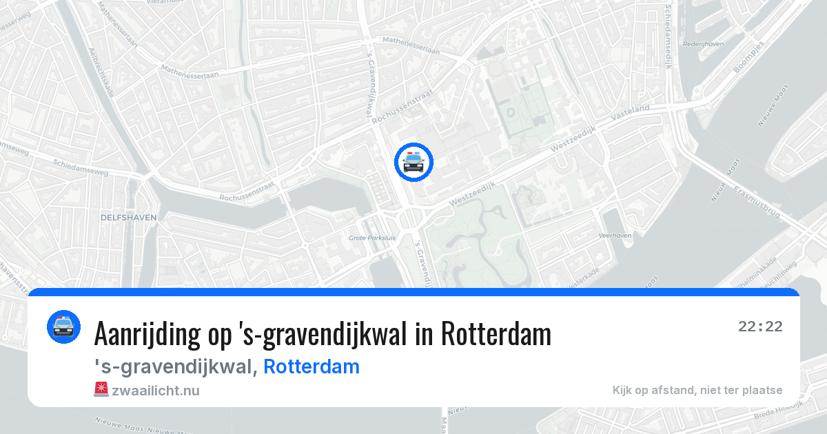 Aanrijding op 's-gravendijkwal in Rotterdam — 25 jul 2026