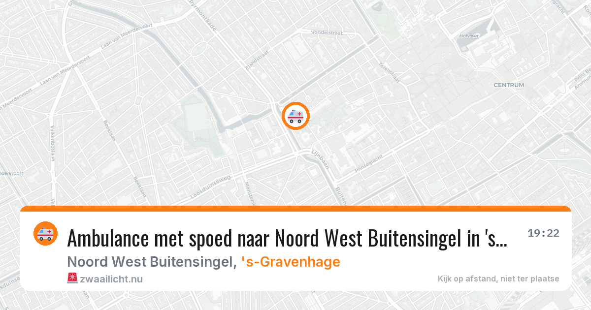 Ambulance met spoed naar Noord West Buitensingel in 's-Gravenhage — 10 jul 2026