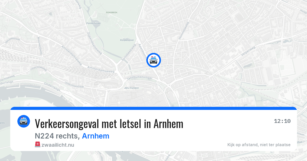 Verkeersongeval met letsel in Arnhem — 23 mei 2026