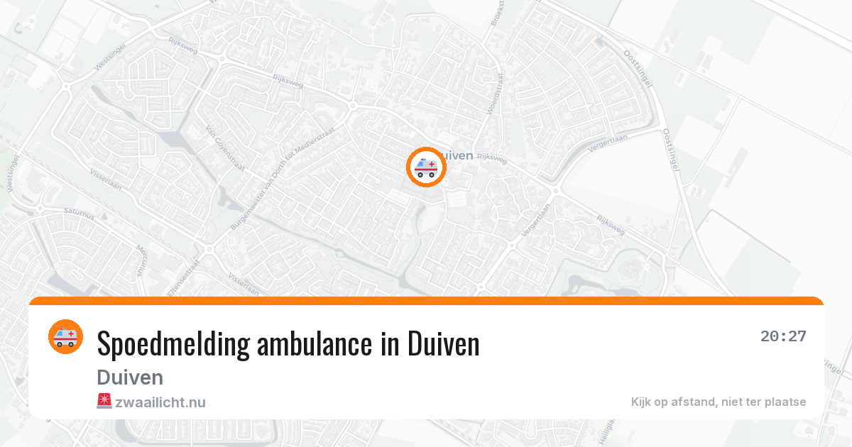 Spoedmelding ambulance in Duiven — 27 apr 2026
