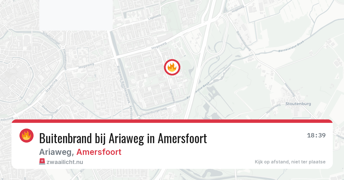 Buitenbrand bij Ariaweg in Amersfoort — 10 jul 2026