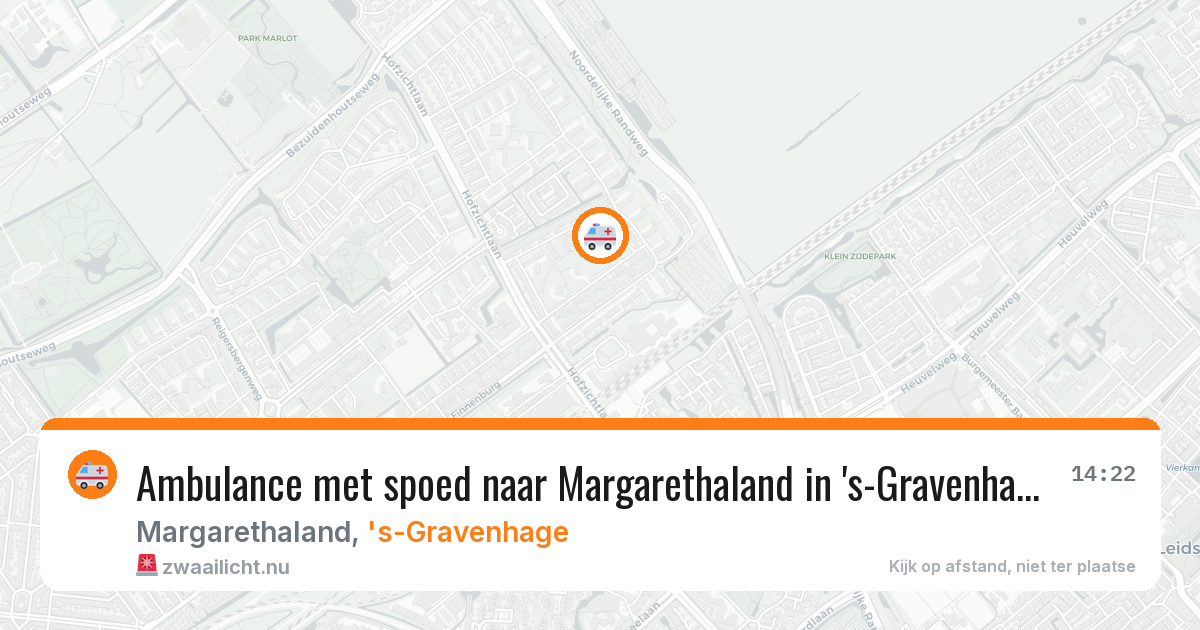 Ambulance met spoed naar Margarethaland in 's-Gravenhage — 21 feb 2026