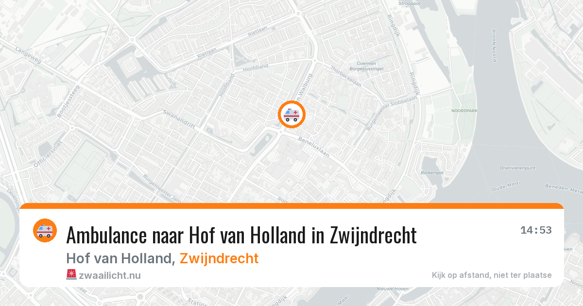 Ambulance naar Hof van Holland in Zwijndrecht — 11 jul 2026