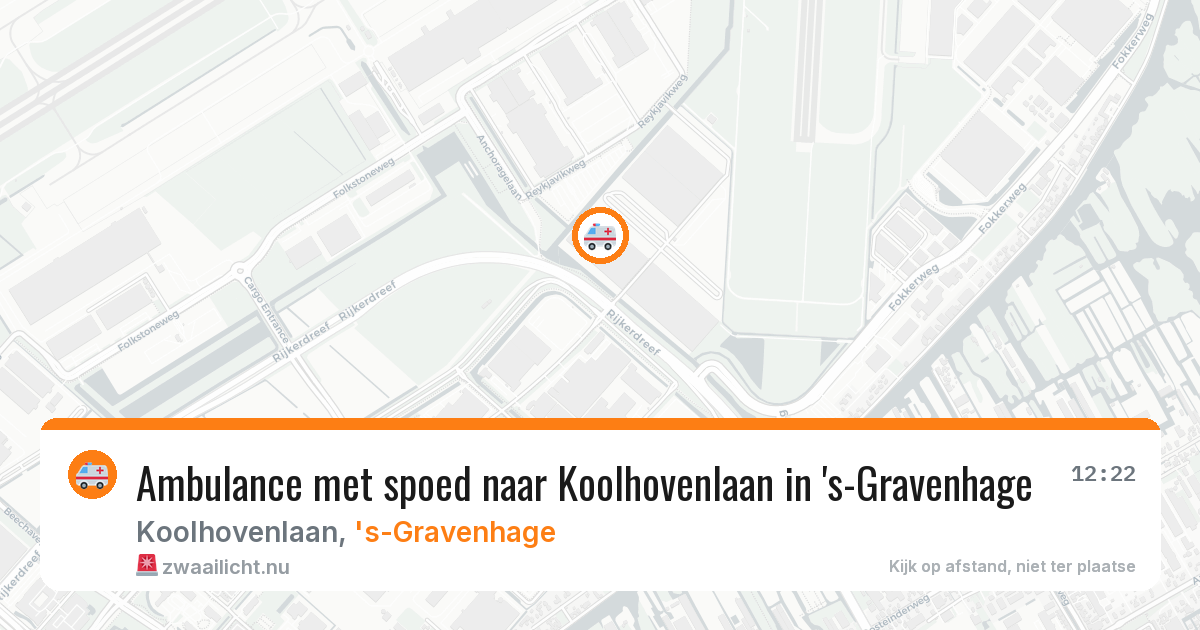 Ambulance met spoed naar Koolhovenlaan in 's-Gravenhage — 21 mrt 2026