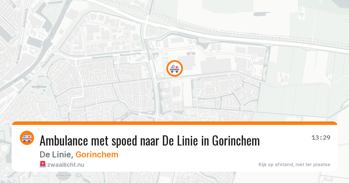 Ambulance met spoed naar De Linie in Gorinchem — 18 jul 2026