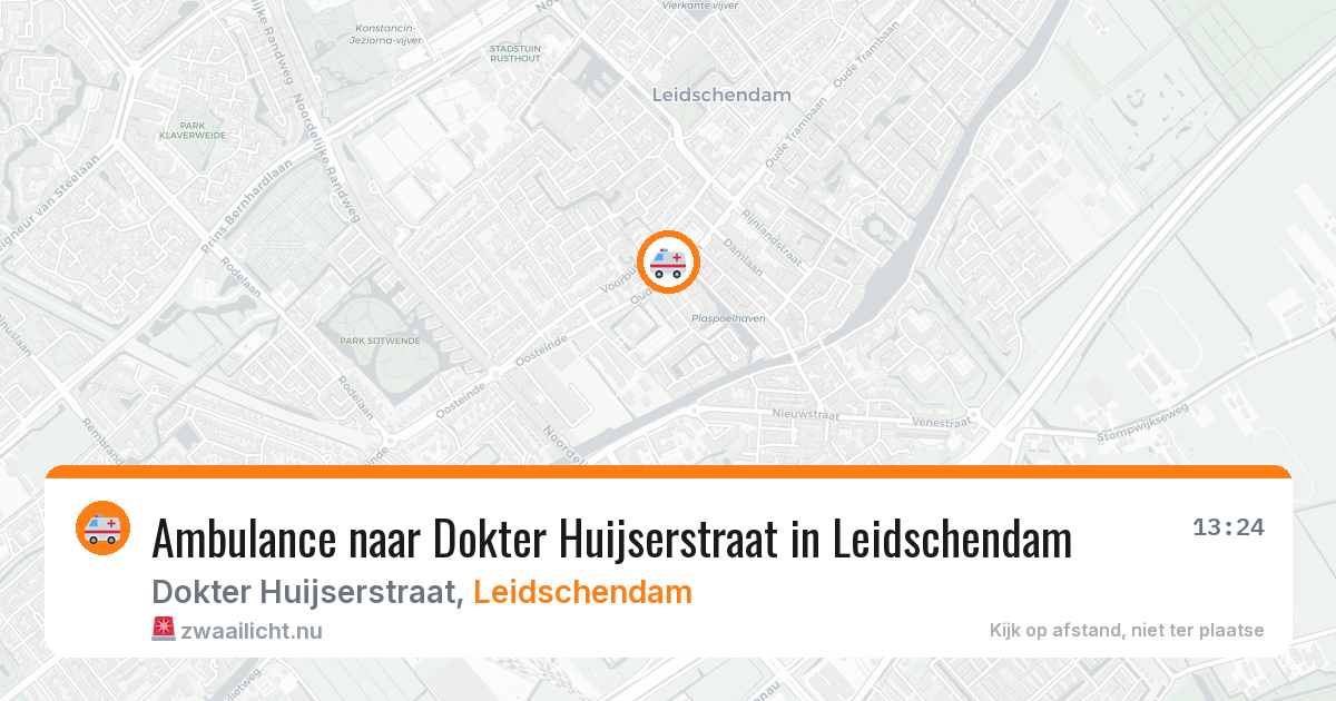 Ambulance naar Dokter Huijserstraat in Leidschendam — 17 jul 2026