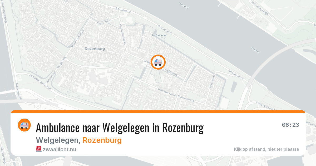 Ambulance naar Welgelegen in Rozenburg — 22 jul 2026
