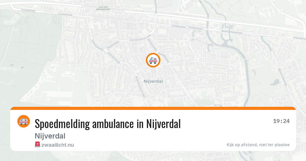 Spoedmelding ambulance in Nijverdal — 31 mei 2026