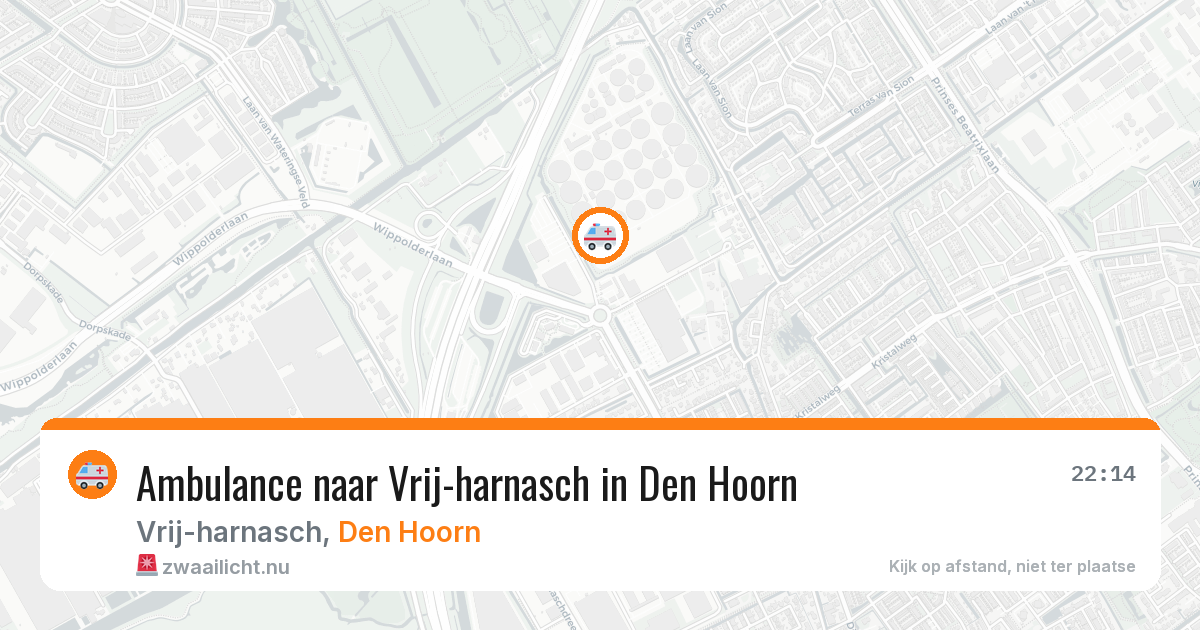 Ambulance naar Vrij-harnasch in Den Hoorn — 16 jul 2026