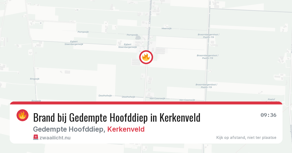 Brand bij Gedempte Hoofddiep in Kerkenveld — 26 mei 2026
