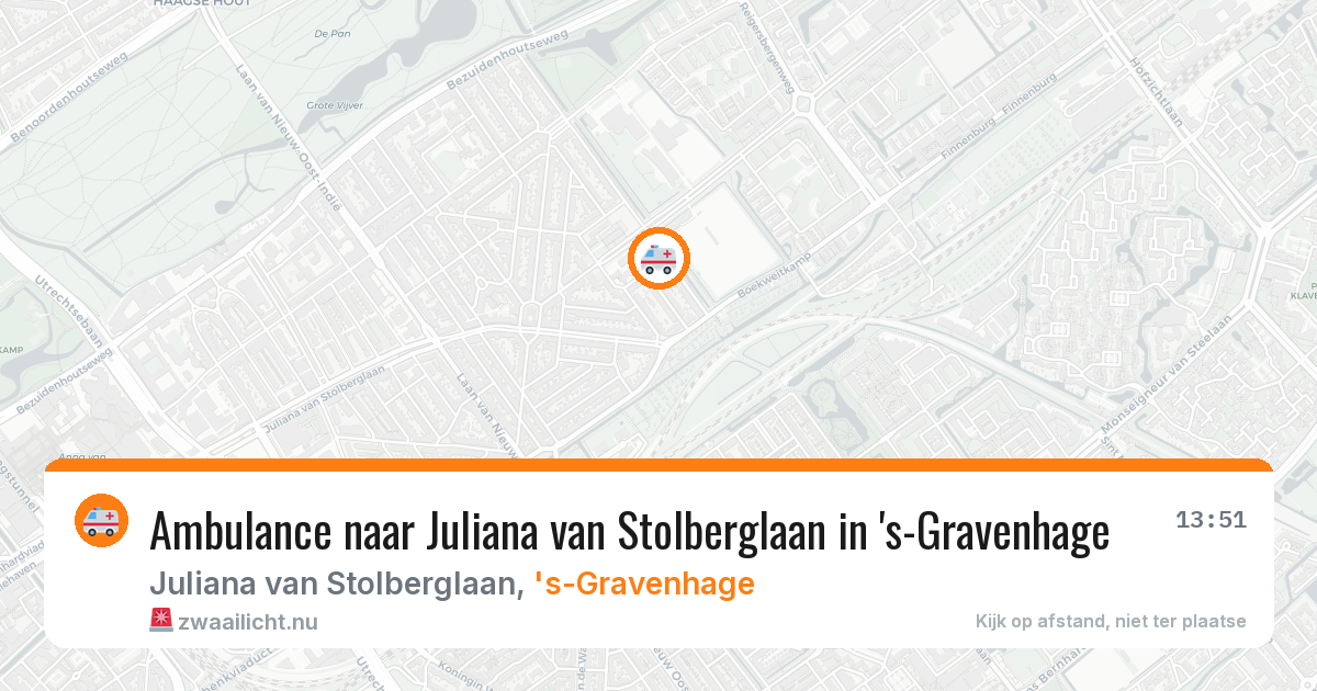 Ambulance naar Juliana van Stolberglaan in 's-Gravenhage — 28 mei 2026