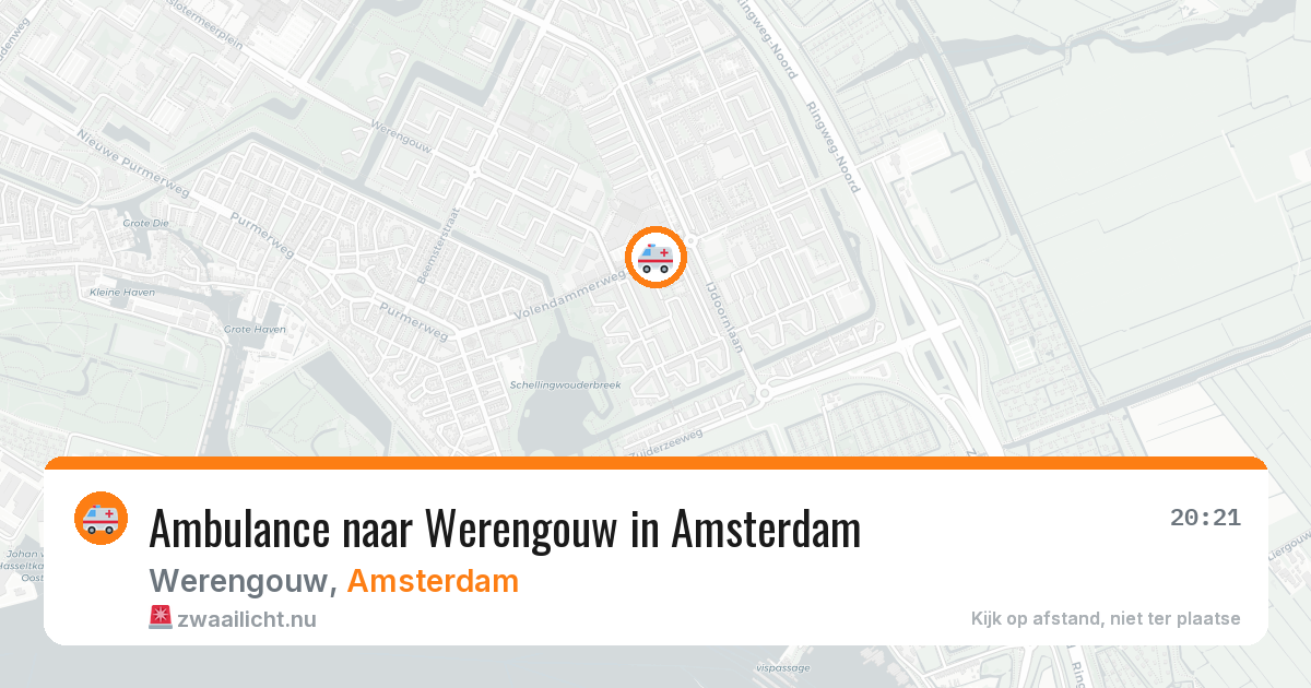 Ambulance naar Werengouw in Amsterdam — 18 mei 2026