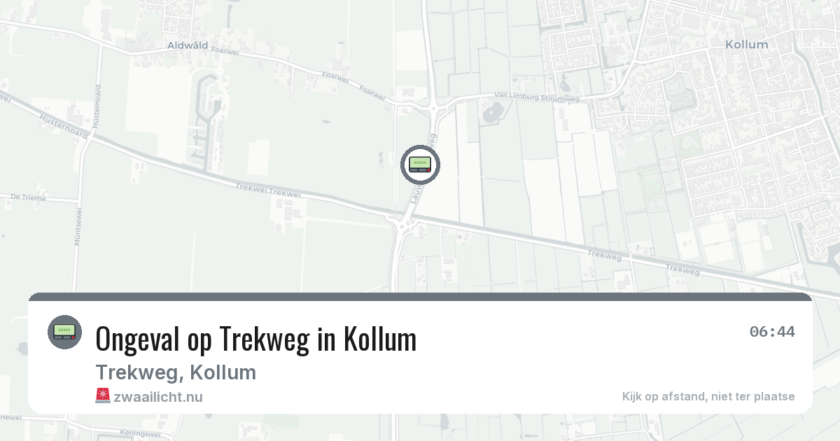 Ongeval op Trekweg in Kollum — 26 feb 2026