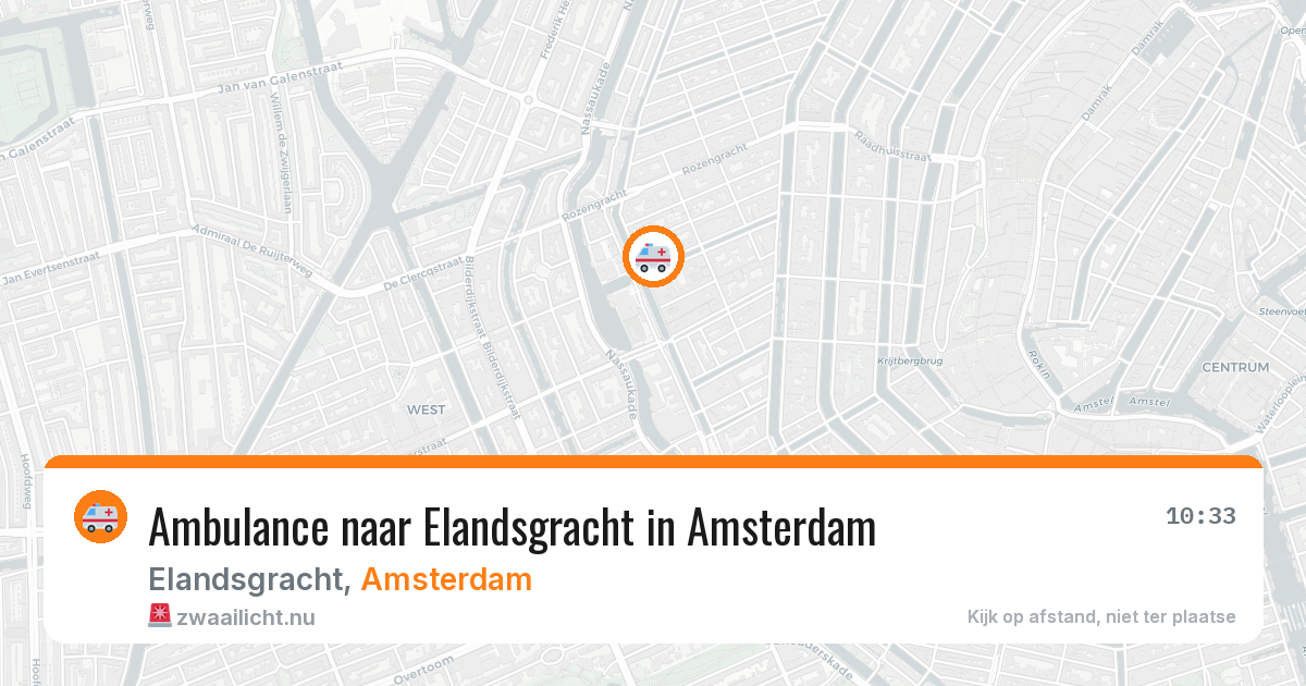 Ambulance naar Elandsgracht in Amsterdam — 18 jul 2026