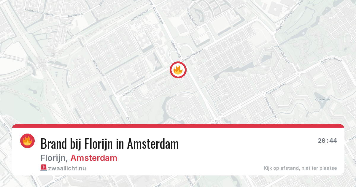 Brand bij Florijn in Amsterdam — 14 jul 2026