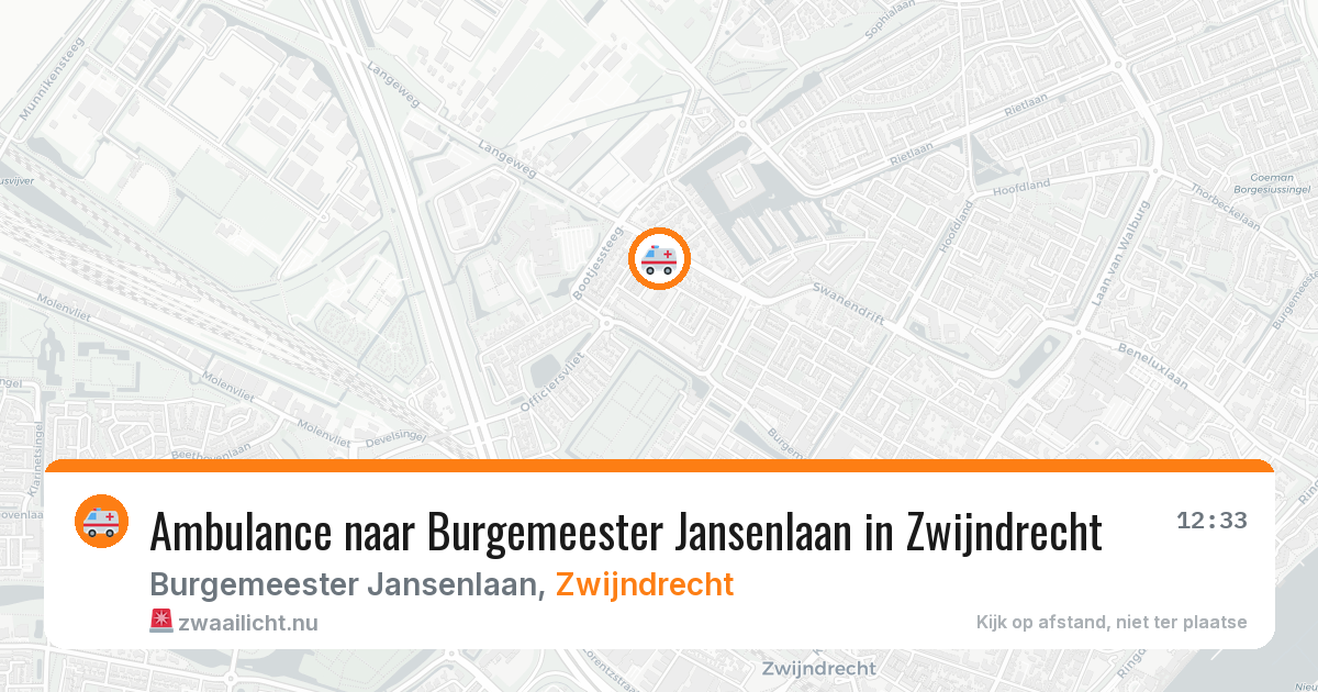 Ambulance naar Burgemeester Jansenlaan in Zwijndrecht — 7 apr 2026