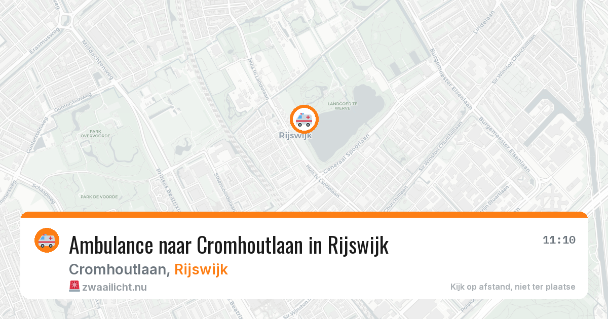 Ambulance naar Cromhoutlaan in Rijswijk — 14 feb 2026