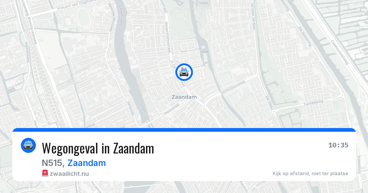 Wegongeval in Zaandam — 12 jul 2026