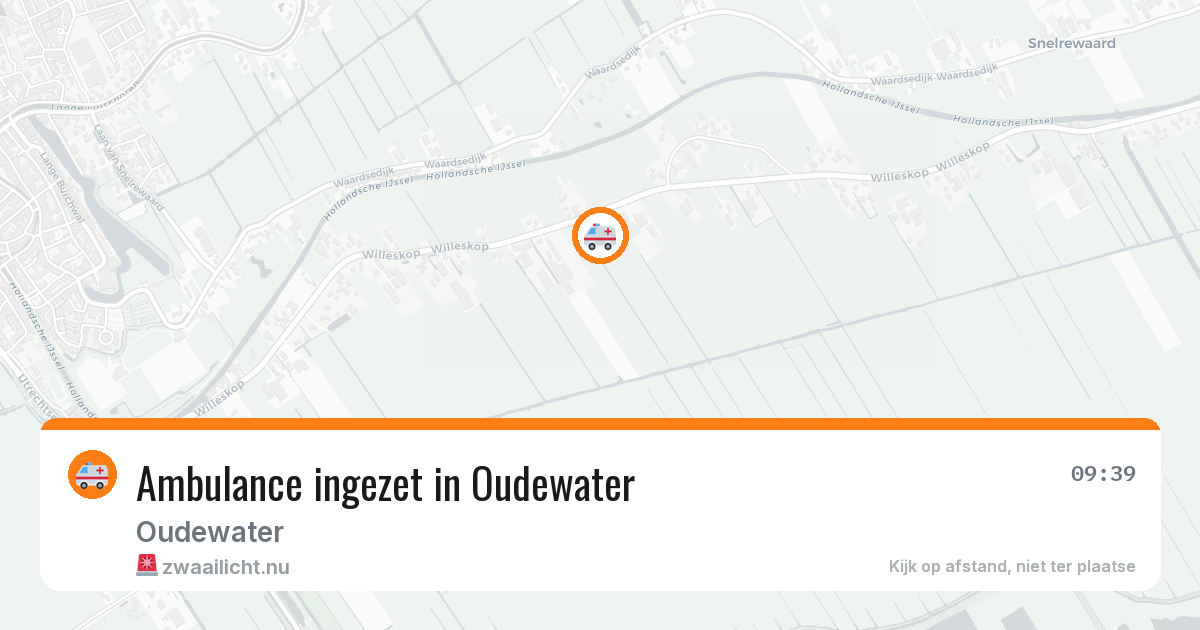 Ambulance ingezet in Oudewater — 27 apr 2026
