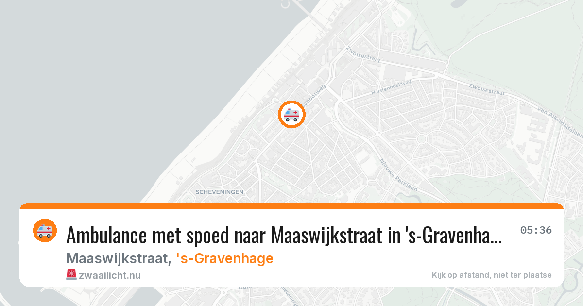 Ambulance met spoed naar Maaswijkstraat in 's-Gravenhage — 11 jul 2026