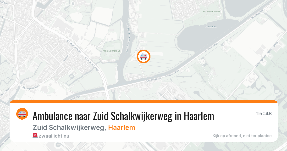 Ambulance naar Zuid Schalkwijkerweg in Haarlem — 14 mrt 2026
