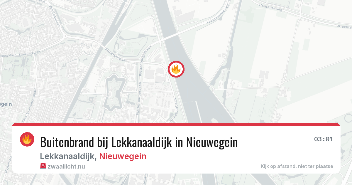 Buitenbrand bij Lekkanaaldijk in Nieuwegein — 17 jul 2026