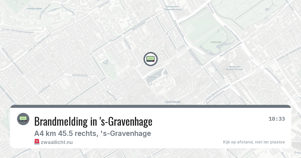 Brandmelding in 's-Gravenhage — 8 feb 2026