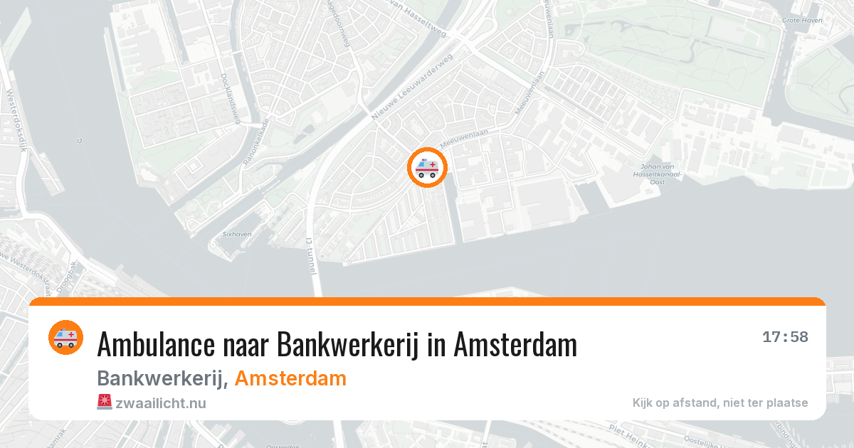 Ambulance naar Bankwerkerij in Amsterdam — 22 mrt 2026