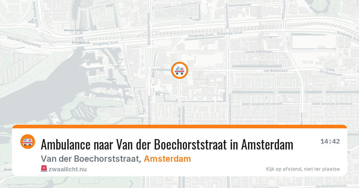 Ambulance naar Van der Boechorststraat in Amsterdam — 26 mei 2026