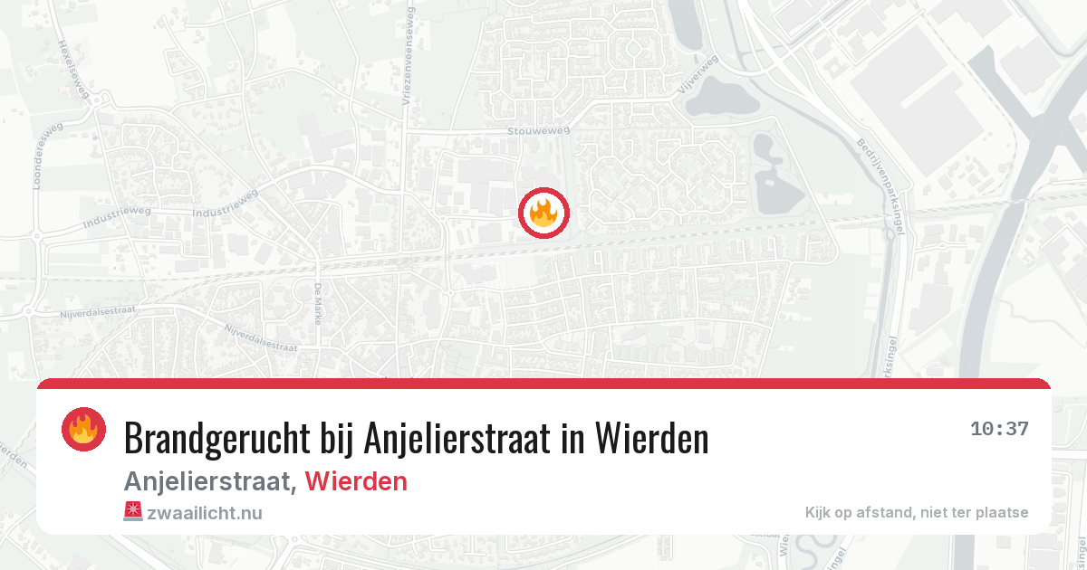 Brandgerucht bij Anjelierstraat in Wierden — 11 apr 2026