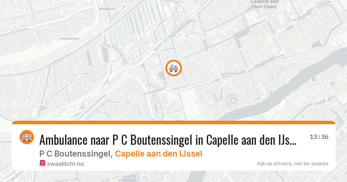 Ambulance naar P C Boutenssingel in Capelle aan den IJssel — 17 jul 2026