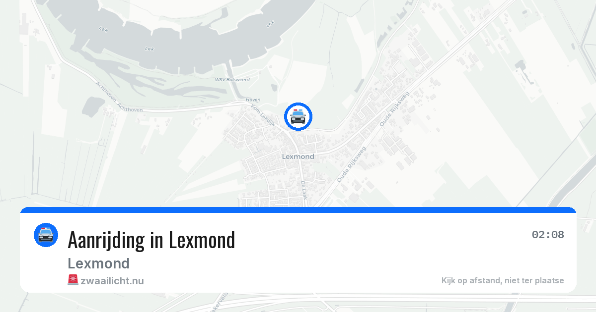 Aanrijding in Lexmond — 12 apr 2026