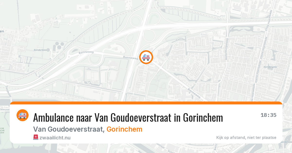 Ambulance naar Van Goudoeverstraat in Gorinchem — 26 jul 2026