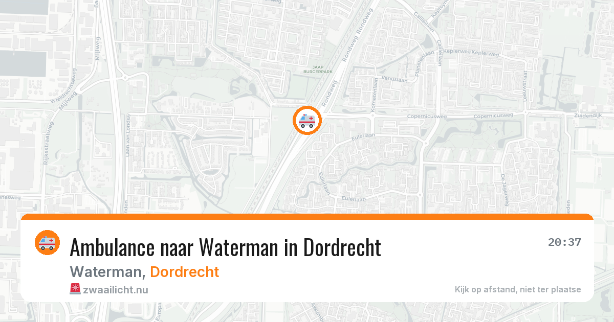 Ambulance naar Waterman in Dordrecht — 7 apr 2026