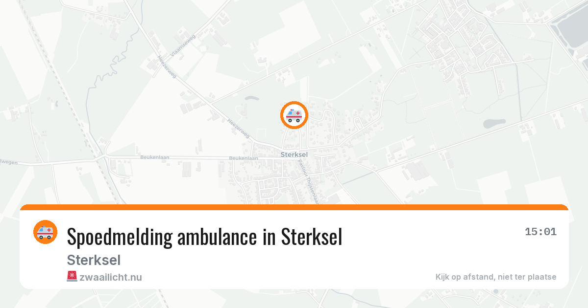 Spoedmelding ambulance in Sterksel — 19 jul 2026